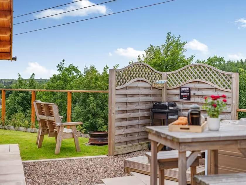 Lochinvar - Clydesdale Log Cabin With Hot Tub Эйрдри Экстерьер фото